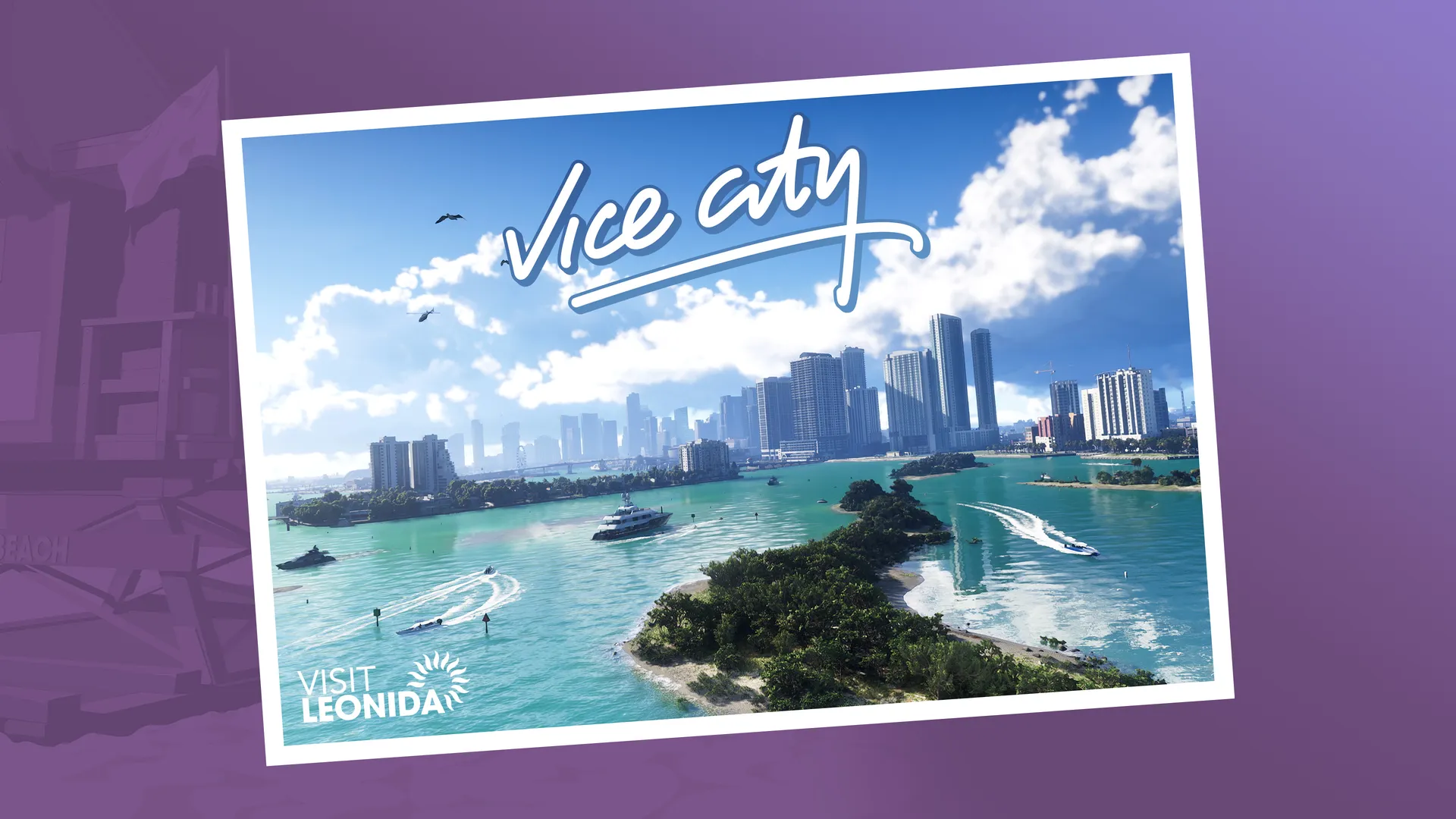 Official Vice City postcard from the GTA 6 press material