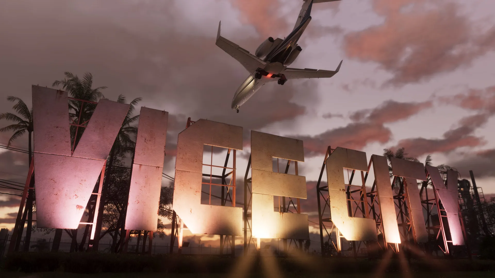 Vice City street scene in Grand Theft Auto VI